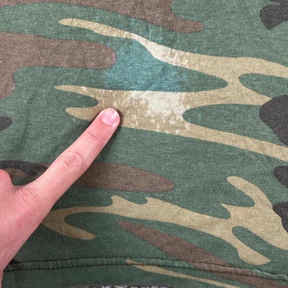 Vintage Rothco Shirt Mens‎ 3XL Green Camo Short Sleeve Crew Neck Military USA